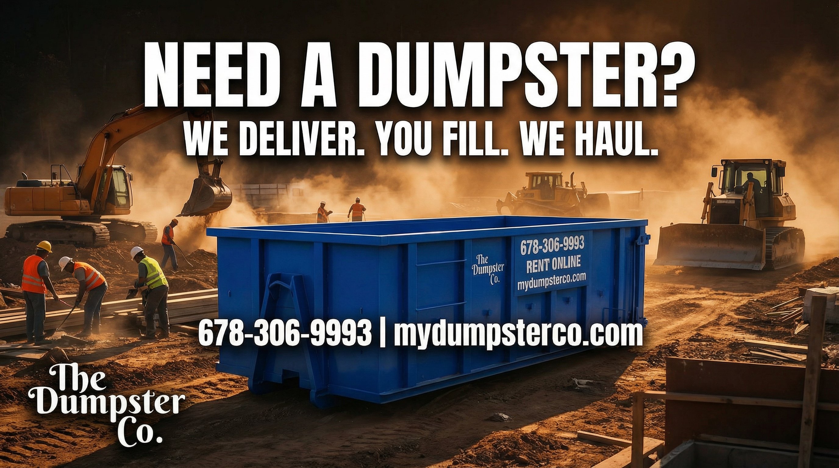 The Dumpster Co. — We Deliver. You Fill. We Haul.